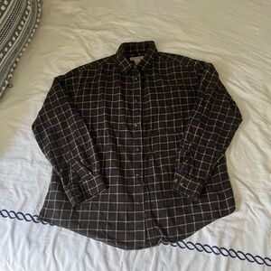 Men’s button down flannel shirt